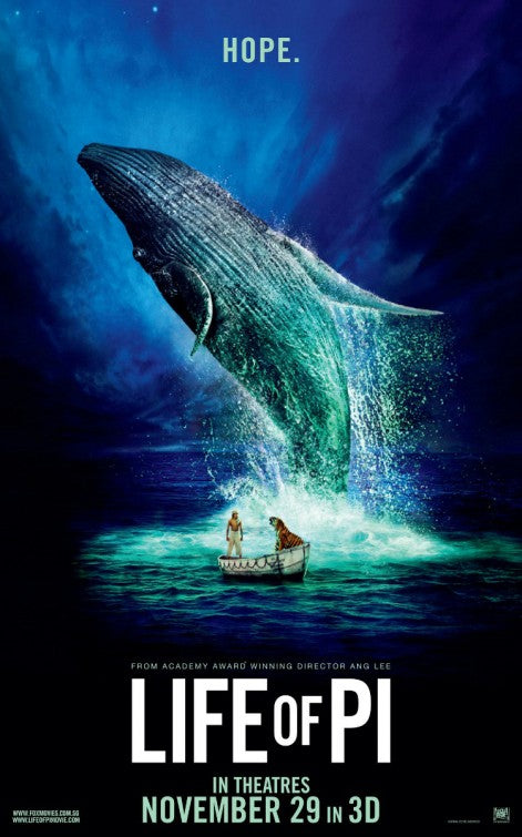 1000 piece jigsaw puzzle for the movie poster: Life of Pi (2012) ver7