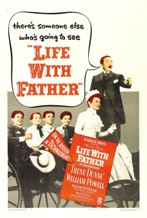 1000 piece jigsaw puzzle for the movie poster: Life with Father (1947)