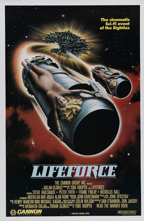 the movie poster: Lifeforce (1985) ver2