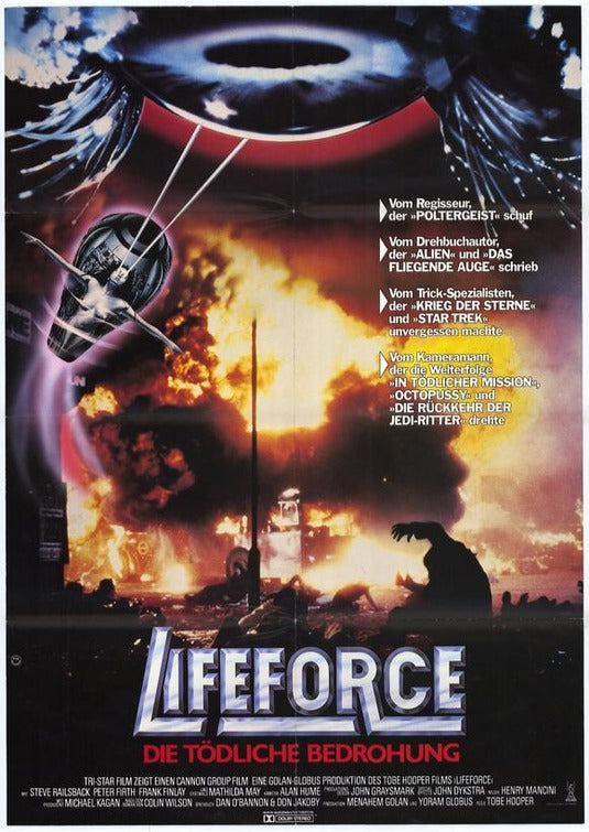 1000 piece jigsaw puzzle for the movie poster: Lifeforce (1985) ver9