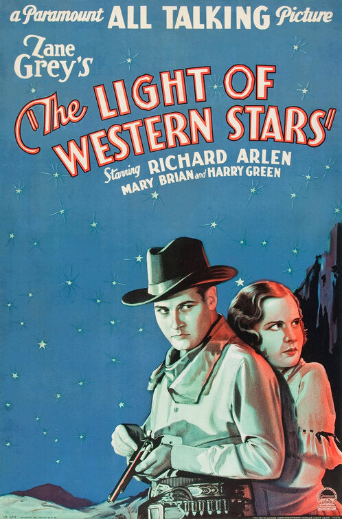 1000 piece jigsaw puzzle for the movie poster: The Light of Western Stars (1930)