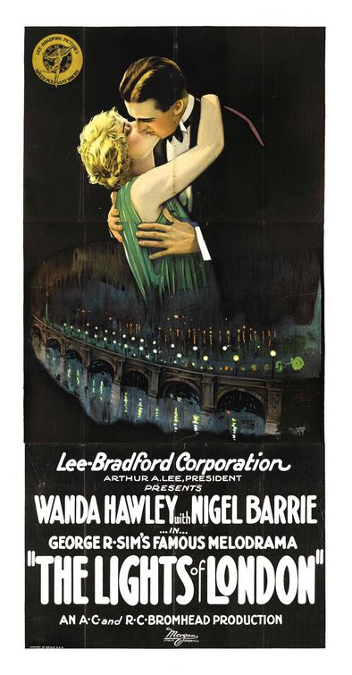 the movie poster: The Lights of London (1923)