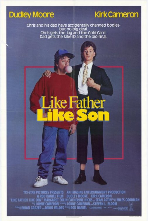1000 piece jigsaw puzzle for the movie poster: Like Father, Like Son (1987)