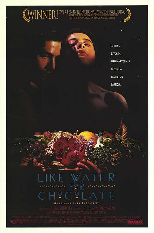 the movie poster: Like Water for Chocolate (1993)