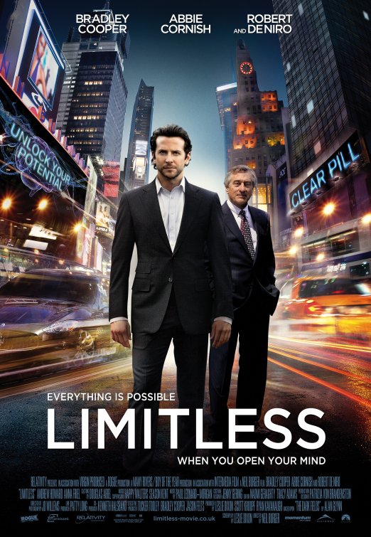 1000 piece jigsaw puzzle for the movie poster: Limitless (2011) ver3