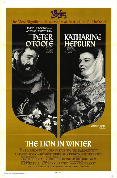 the movie poster: The Lion in Winter (1968)