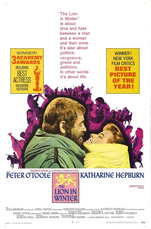 the movie poster: The Lion in Winter (1968) ver3