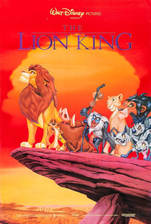 the movie poster: The Lion King (1994) ver2