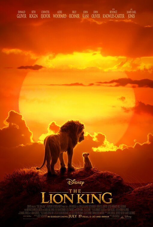 1000 piece jigsaw puzzle for the movie poster: The Lion King (2019) ver2