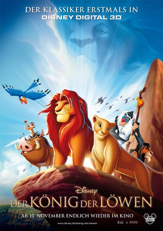 1000 piece jigsaw puzzle for the movie poster: The Lion King (1994) ver5