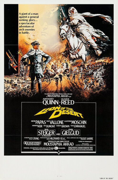 1000 piece jigsaw puzzle for the movie poster: Lion of the Desert (1980)