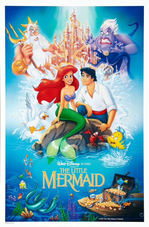 1000 piece jigsaw puzzle for the movie poster: The Little Mermaid (1989) ver2