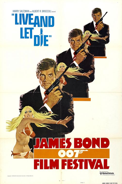 1000 piece jigsaw puzzle for the movie poster: Live and Let Die (1973) ver3