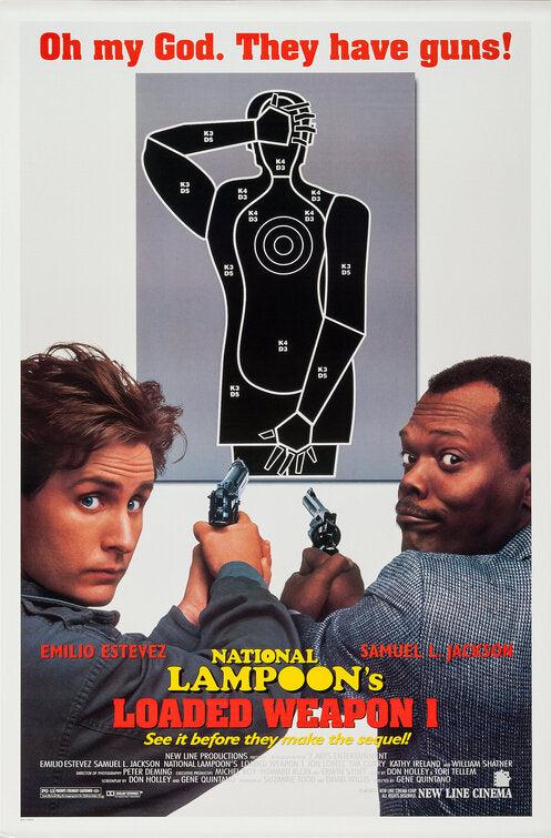 1000 piece jigsaw puzzle for the movie poster: Loaded Weapon 1 (1993)
