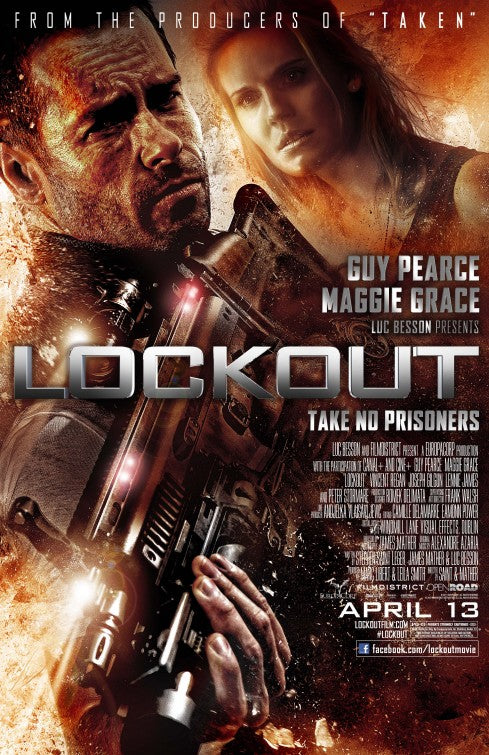 1000 piece jigsaw puzzle for the movie poster: Lockout (2012)
