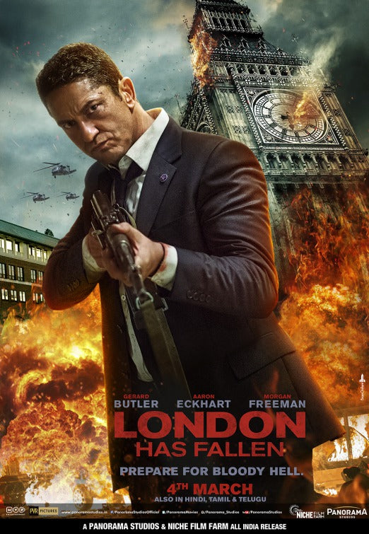 1000 piece jigsaw puzzle for the movie poster: London Has Fallen (2016) ver10