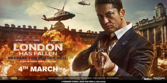 1000 piece jigsaw puzzle for the movie poster: London Has Fallen (2016) ver11