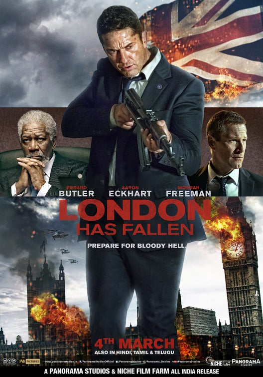 1000 piece jigsaw puzzle for the movie poster: London Has Fallen (2016) ver9