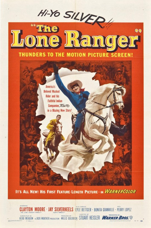 1000 piece jigsaw puzzle for the movie poster: The Lone Ranger (1956)