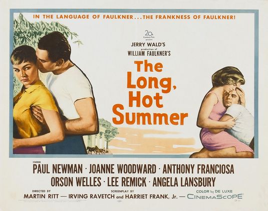 the movie poster: The Long, Hot Summer (1958) ver2