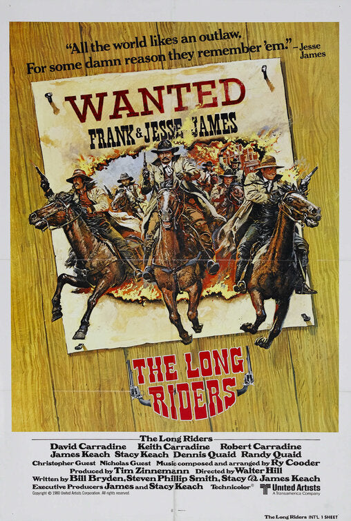 the movie poster: The Long Riders (1980) ver1