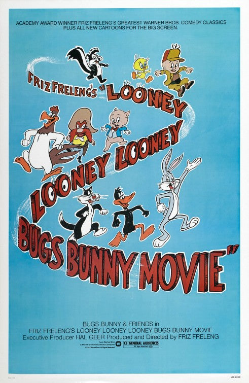 1000 piece jigsaw puzzle for the movie poster: Looney, Looney, Looney Bugs Bunny Movie (1981)