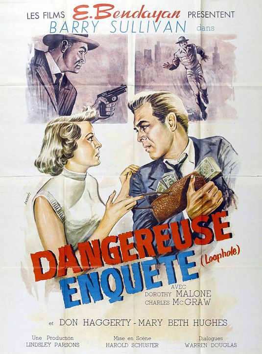 the movie poster: Loophole (1954) ver2