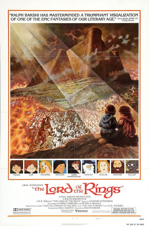 1000 piece jigsaw puzzle for the movie poster: The Lord of the Rings (1978) ver2