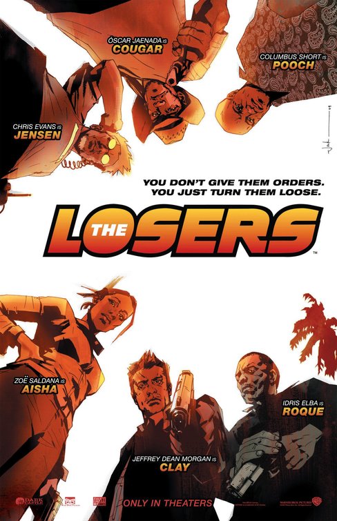 1000 piece jigsaw puzzle for the movie poster: The Losers (2010)