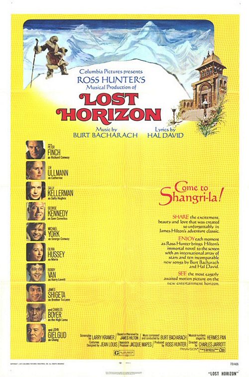 the movie poster: Lost Horizon (1973) ver2