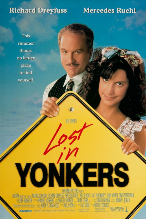 the movie poster: Lost in Yonkers (1993)