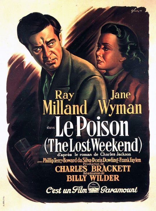 the movie poster: The Lost Weekend (1945) ver2