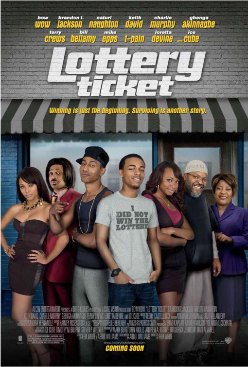 1000 piece jigsaw puzzle for the movie poster: Lottery Ticket (2010)