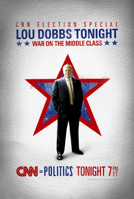 1000 piece jigsaw puzzle for tv poster: Lou Dobbs Tonight