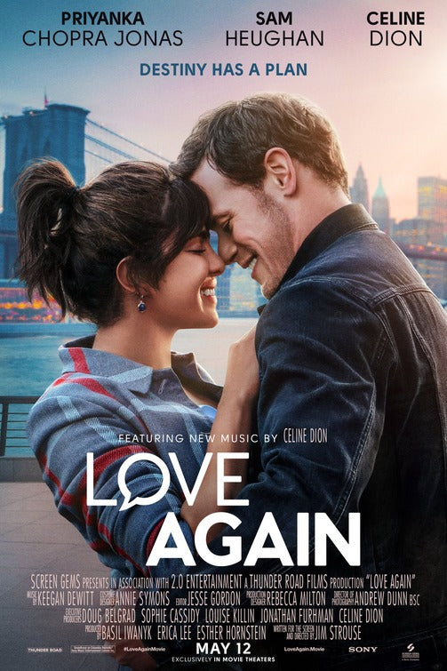 1000 piece jigsaw puzzle for the movie poster: Love Again (2023)
