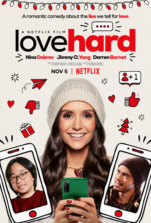 1000 piece jigsaw puzzle for the movie poster: Love Hard (2021)