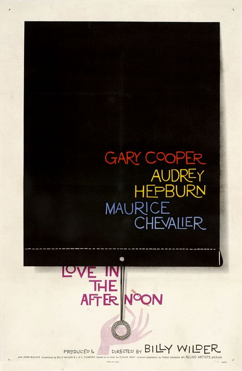 the movie poster: Love in the Afternoon (1957)