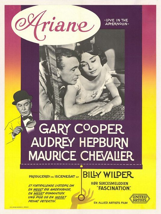 the movie poster: Love in the Afternoon (1957) ver3
