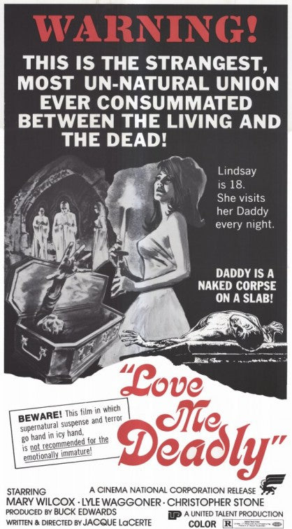 1000 piece jigsaw puzzle for the movie poster: Love Me Deadly (1973)