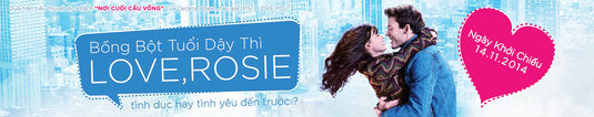 1000 piece jigsaw puzzle for the movie poster: Love, Rosie (2014) ver11