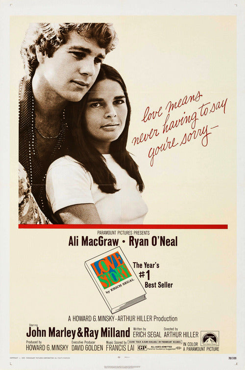 the movie poster: Love Story (1970)
