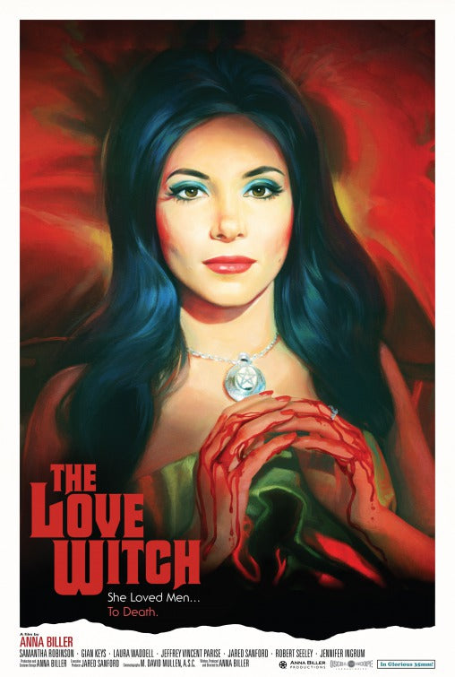 1000 piece jigsaw puzzle for the movie poster: The Love Witch (2016)