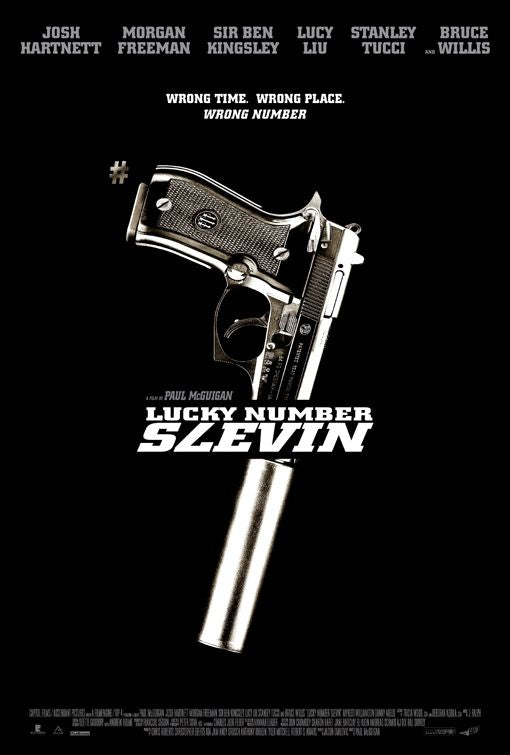 1000 piece jigsaw puzzle for the movie poster: Lucky Number Slevin (2006) ver9
