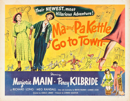1000 piece jigsaw puzzle for the movie poster: Ma and Pa Kettle Go to Town (1950) ver2