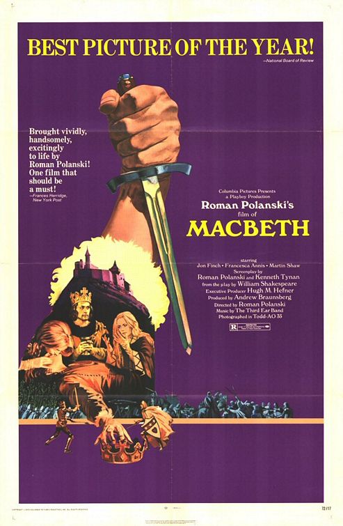 the movie poster: Macbeth (1971)
