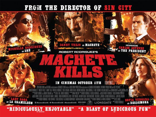 1000 piece jigsaw puzzle for the movie poster: Machete Kills (2013) ver11