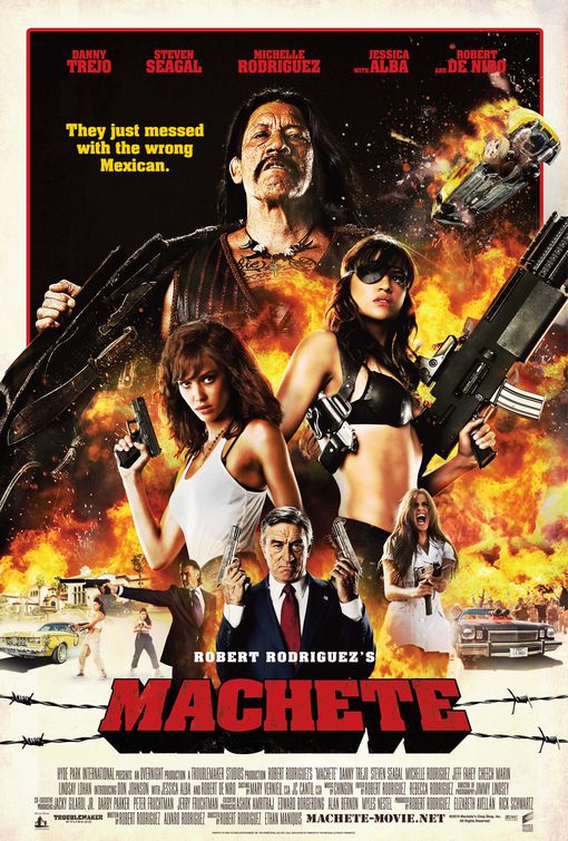 1000 piece jigsaw puzzle for the movie poster: Machete (2010) ver12