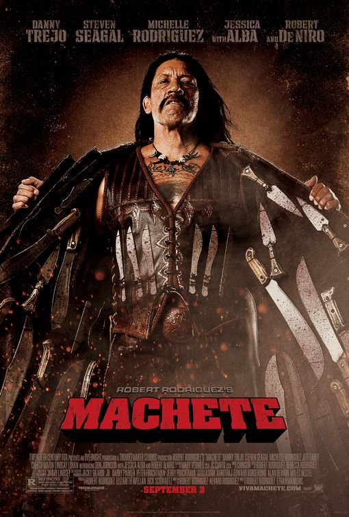 1000 piece jigsaw puzzle for the movie poster: Machete (2010) ver6