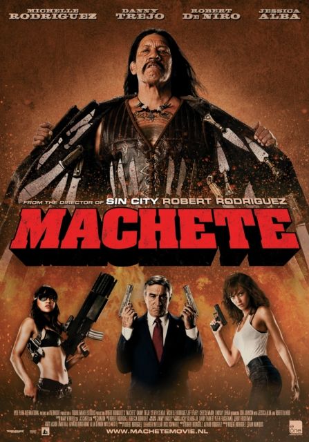1000 piece jigsaw puzzle for the movie poster: Machete (2010) ver9