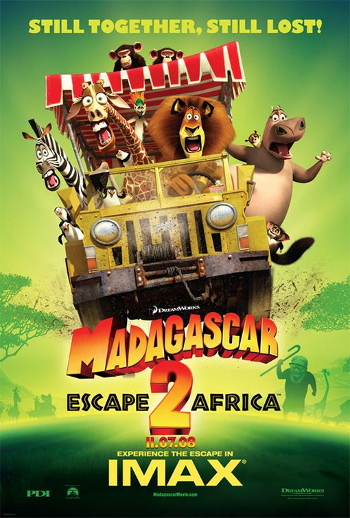 the movie poster: Madagascar: Escape 2 Africa (2008) ver2